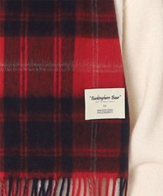 MOONBAT 【WEB限定】MACKINTOSH PHILOSOPHY ウール100%バッキンガムベア チェックマフラー (パッケージ付き)
