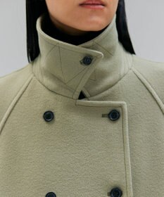 BEIGE， 【VERY NaVY12月号掲載】LABBOCK / ウール混ラグランステンカラーコート