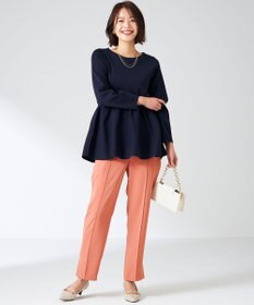 ANY SIS 【洗える】スポンディッシュペプラム ニット