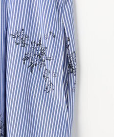 J.PRESS LADIES 【一枚で着映え】ストライプ×フラワープリント ワンピース