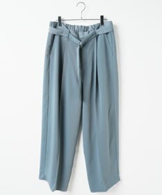 WEGO トロミ　ベルト付きワイドスラックス