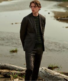 JOSEPH ABBOUD 【ストレッチ/スウェードタッチ/JAPANファブリック】コマ スウェード ジャケット