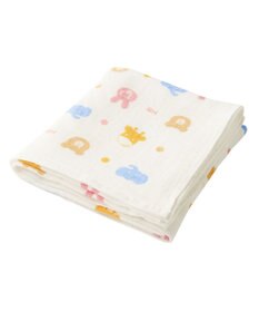 MIKI HOUSE HOT BISCUITS ガーゼバスタオル＆ラトルギフトセット【BOX付き】