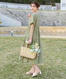 Tiaclasse リップルティアードワンピース