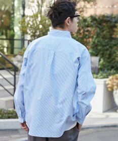 WEGO 【ユニセックス着用ITEM/MLサイズ展開】オックスフォードワンポイントシャツ（LS）