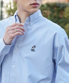 WEGO 【ユニセックス着用ITEM/MLサイズ展開】オックスフォードワンポイントシャツ（LS）