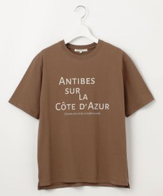 23区 【SLOW/一部店舗限定】MVSコットン デザイン ロゴTシャツ