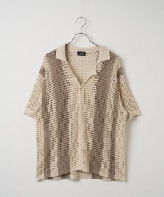 WEGO マルチストライプニットシャツ（S）