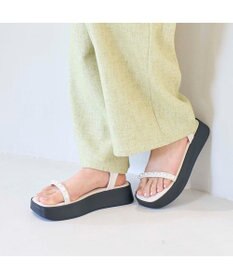 MODE ET JACOMO <noyau>パールデザイン厚底スポーツサンダル