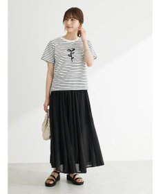 Green Parks インド綿　ふんわりボイルロングスカート