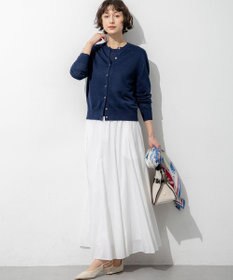 23区 【先行予約/見上愛さん着用】ピュアリネンハイゲージ カーディガン