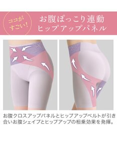 BRADELIS New York 【BRADELIS NewYork peace】綿混ハイブリッド・デイリーガードル24 お腹から太ももまでをスッキリ整える補正ガードル