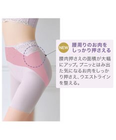 BRADELIS New York 【BRADELIS NewYork peace】綿混ハイブリッド・デイリーガードル24 お腹から太ももまでをスッキリ整える補正ガードル