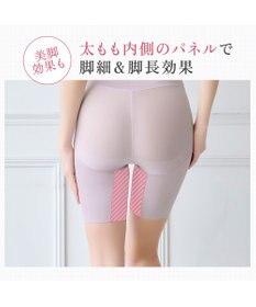 BRADELIS New York 【BRADELIS NewYork peace】綿混ハイブリッド・デイリーガードル24 お腹から太ももまでをスッキリ整える補正ガードル