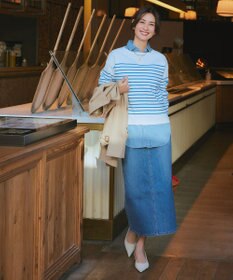 23区 【洗える】23区DENIM ライトダンガリー シャツ