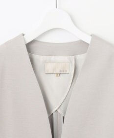 自由区 【好評につき追加生産/洗える】WASHABLEPONTE ノーカラージャケット