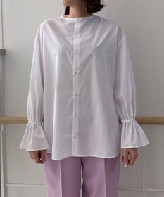 UNFILO 【洗える/吸水速乾】イージーケア キャンディスリーブ ブラウス