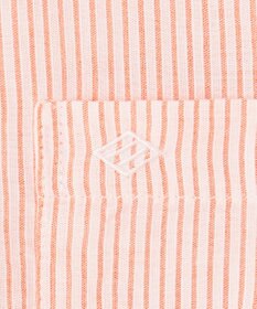 JOSEPH ABBOUD 【サスティナブル・７分袖】コットンリヨセルリネンコードストライプ シャツ