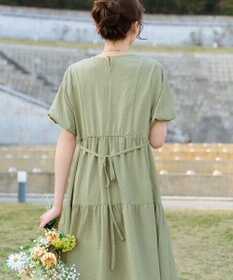 Tiaclasse リップルティアードワンピース