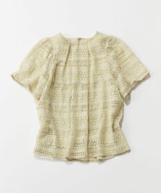 組曲 L ボーダーレース ブラウス