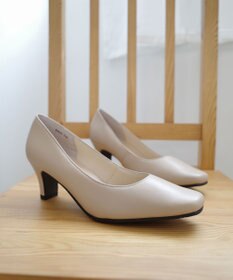 Pointer 日本製 本革低反発スクエアトゥパンプス