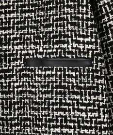 ICB ライトツイード ノーカラージャケット