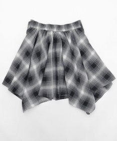 WEGO チェックシャツイレヘムミニスカート