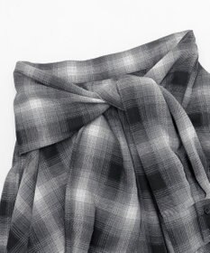 WEGO チェックシャツイレヘムミニスカート