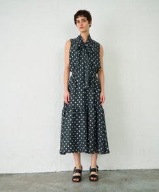 GRACE CONTINENTAL シアードットプリントブラウス