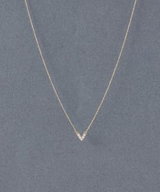 Phoebe 〈金属アレルギー対応〉Vラインミニパールネックレス　V字デザイン/小粒パール