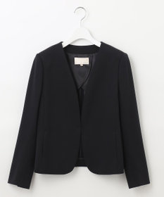 自由区 【好評につき追加生産/洗える】WASHABLEPONTE ノーカラージャケット