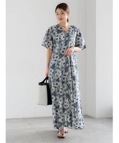 Te chichi 【LIBERTY FABRICS】Vネックフレアワンピース