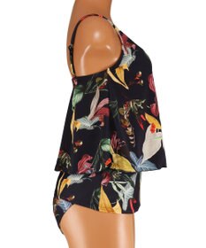 San-ai Resort（三愛水着楽園） ロングパンツセット　9M・11L　【Coral veil（コーラルヴェール）】