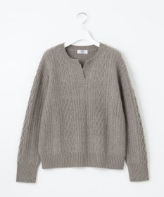 J.PRESS LADIES L 【洗える】BUNNY キーネック ニット