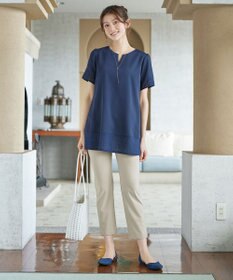 Tiaclasse 日本製デンビスリムストレートパンツ