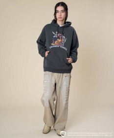 WEGO 【ユニセックス着用ITEM/裏起毛】LOONEYTUNESグラフィックプルオーバー
