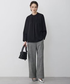 ICB ライトスラブツイード ワイドパンツ