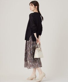 ANY SIS 【洗える】シアーVネック カーディガン