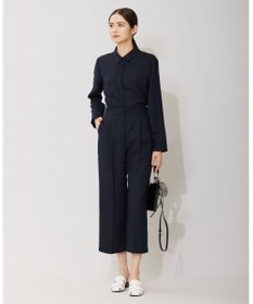 ICB L 【接触冷感・UVケア・速乾・洗える】FluidBackSatin スリットスリーブシャツ