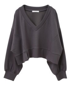 Green Parks ショート丈Ｖネックポンチプルオーバー