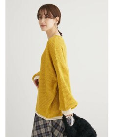 Green Parks ・Ｐｅｔｉｔ　Ｆｌｅｕｒ　レイヤード風ハイショクニット