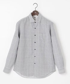 JOSEPH ABBOUD 【オーガニックコットン】リヨセルリネンプリント シャツ