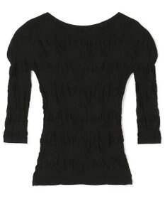 Chacott シアーレースボートネックトップ