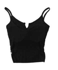 WEGO 【カップ付きインナー】グラフィックリブキャミソール