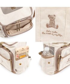 PET PARADISE ペットパラダイス くまちゃん帆布 ハグ＆リュック Ｌ 小型犬