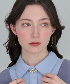 Phoebe ≪雑誌掲載商品≫ツイストラインフープイヤリング　ゴールド