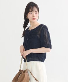 earth music&ecology ミニフリルカットレースアンサンブル