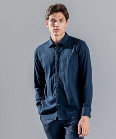 JOSEPH HOMME オーナメントジャガードストレッチ　レギュラーカラーシャツ