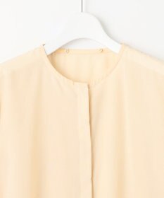 自由区 S 【2WAY・洗える】コードエンブロイダリー襟付き ブラウス