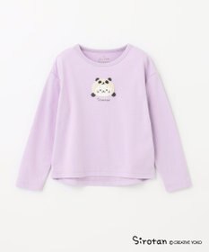 ANY KIDS 【しろたん×any FAM】しろたんサガラ刺繍長袖Tシャツ